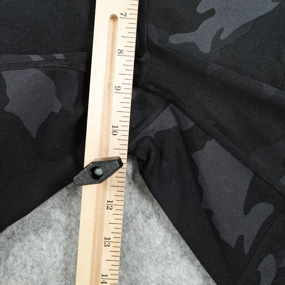 Yogalicious Shorts Womens Extra Small Black Camo High Waist Pockets Biker Lux - Picture 4 of 10